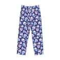 thumbnail image 2 of Vsdgher flower Skull starry sky Print Mens Pajama Pants Sleep & Lounge Pants, PJ Bottoms With elastic waistb and Pockets, 2 of 5