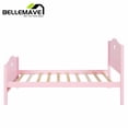 thumbnail image 6 of Bellemave Pink Wood Twin Size Platform Bed with Headboard, Footboard and Wood Slats, Cute Twin Size Wood Platform Bed Frame for Bedroom, 6 of 7