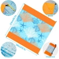 thumbnail image 3 of Beach Blanket 79 x 83inch Sandproof Beach Mat Waterproof Quick Drying Picnic Mat for Travel Camping, 3 of 9
