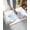 White, variant on Luxury Plush Bathroom Rugs Mat, Blue Cartoon Cat Soft Shaggy Bath Carpet, Cute Star Train Cloud Birds Non-Slip Floor Mat for Kitchen, Bedroom, 16"x24"
