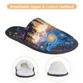thumbnail image 3 of Fotbe Cosmic Irises At Twilight Pantuflas Peludas para Mujer con Estampado, Zapatillas de Peluche, Zapatos de Invierno para Casa, Uso Interior y Exterior-Large, 3 of 8