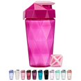 thumbnail image 1 of Keelo Bottle classic Shaker Bottle 20 Ounce Protein Shaker Bottle Shaker cup with carrying Handle and Diamond Agitator Raspberry - 20-Ounces, 1 of 4