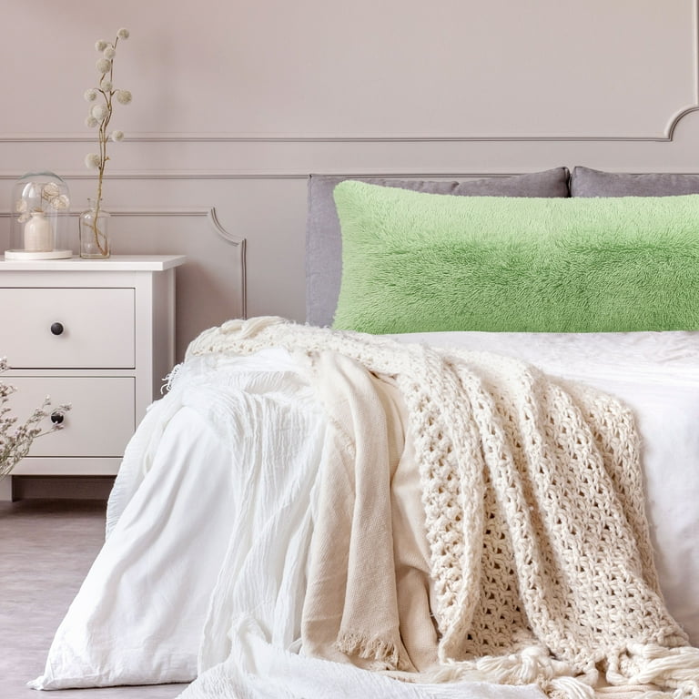 Faux mongolian body pillow cover hot sale
