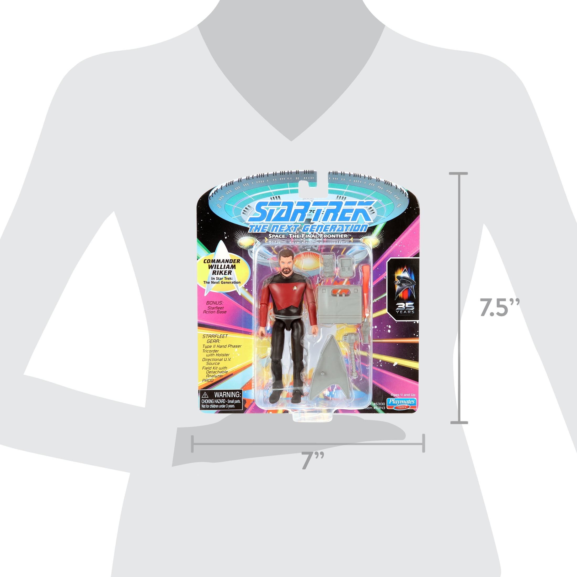 BUY STAR TREK ULTIMATES COMMANDER RIKER ACTION FIGURE SUPER7