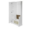 thumbnail image 4 of Topcobe 1 Door Closet, Accent Storage Cabinet Suitable for Living Room, Entryway, Bedroom, White, 4 of 8