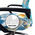 thumbnail image 5 of POLERO One Piece Office Swivel Chair Slipcover, Turtle and Starfish Pattern Elastic Cloth Soft High Back Chair Slipcover for Indoor Workspace Home Office, 5 of 7