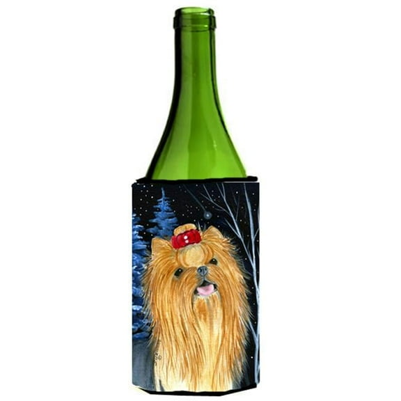 Starry Night Yorkie Wine bottle sleeve Hugger