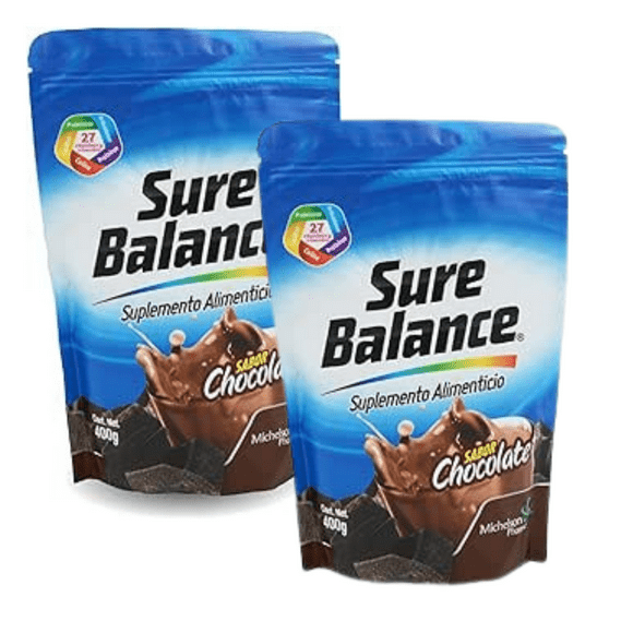 2 PACK - Sure Balance suplemento alimenticio en polvo sabor Chocolate