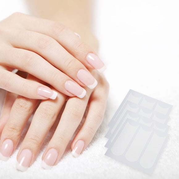 OULII Nail Guide Sticker White French Tip Tool for Easy and Accurate Nail Art Application At Home