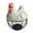 White, variant on Orangide Hen Shaped Egg Basket Decorative Chicken Egg Storage with Resin Lid Kitchen Countertop Organizer for Fresh Eggs Farmhouse Decor