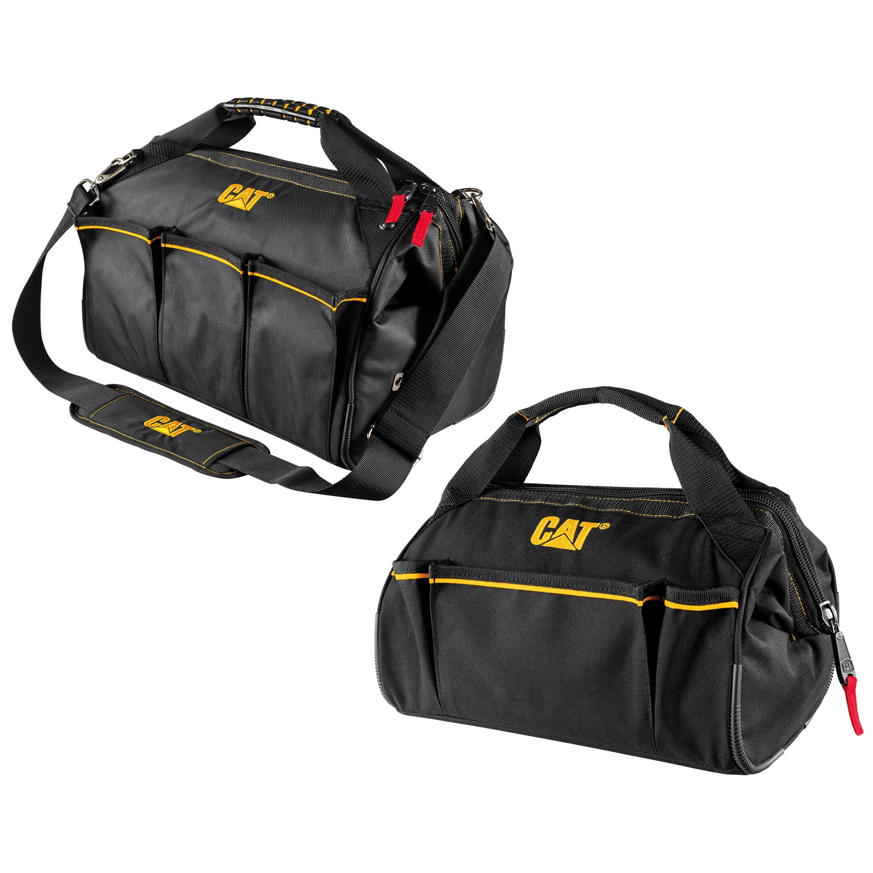 Cat 3 Pc Toolbag Set 18" Roller Toolbag 13" & 16" Wide Mouth Toolbags 240080 
