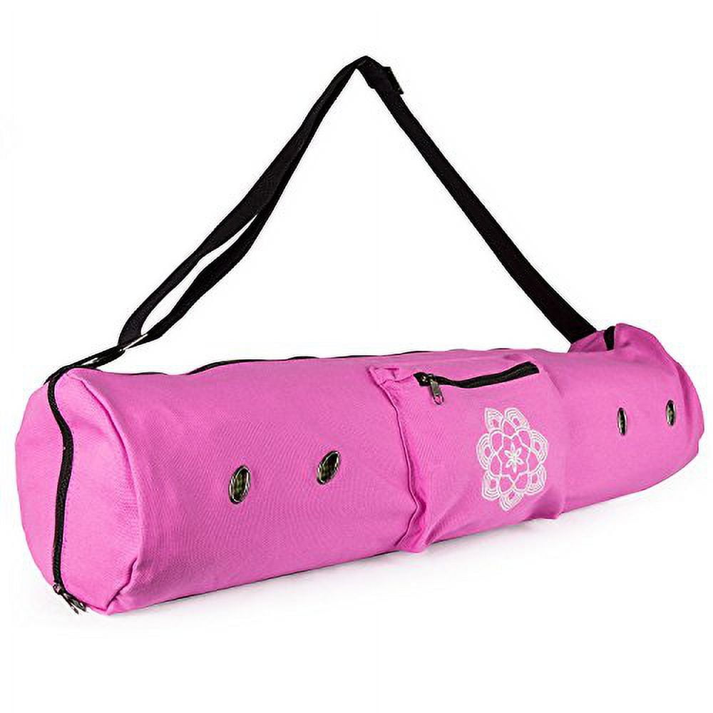 Peace Yoga Air Vent Yoga Mat Bag - Pink Lotus 
