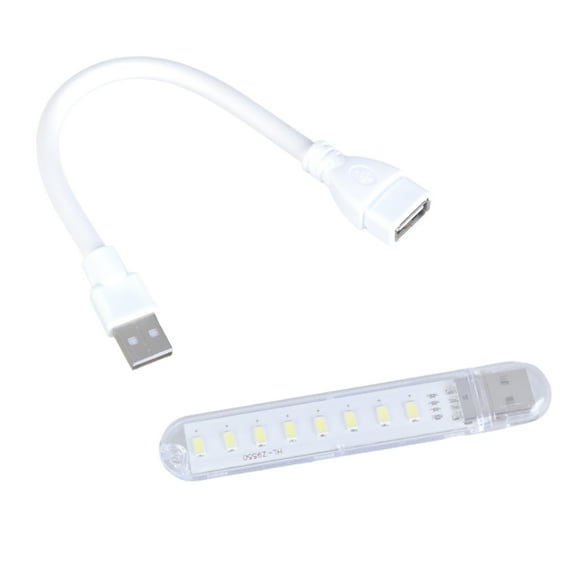 8 LED USB Light with Flexible Tube for Adjustable Illumination in Camping, Outdoor Event, Car, Dorms, and Bedrooms