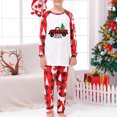 thumbnail image 2 of Odeerbi Christmas Pajamas for Family Holiday Long Sleeve Family Christmas Pajamas Matching Sets Toddler Christmas Plaid Printed Blouse Tops + Pants Sleepwear Family Matching PJs Set Red, 2 of 5