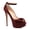 Red, variant on XYD Women's Peep Toe Strap Buckle Studded Pumps Platform Stilettos Super High Heels Sexy Nightclub Dress Shoes Size 5 Red