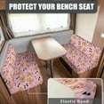 thumbnail image 2 of XYZCANDO Heart Dog RV Dinette Cushion Covers Stretchable Couch Cushion Covers RV Accessories for Inside 2 Seat Couch Cover Sofa Covers Washable Loveseat Slipcovers Valentine's Day Camper Decor Pink, 2 of 7