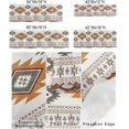 thumbnail image 2 of Mid Century Valance Curtain for Kitchen,Aztec Diamond Boho Stripes Window Valances,Abstract Geometric Rod Pocket Curtain Ethnic Style Window Treatment for Bedroom Bathroom Laundry Room, 2 of 6