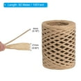 thumbnail image 2 of Uxcell Raffia Ribbon Natural Packing Paper Twine Strings for Crochet Box Wrapping Crafts Holiday Decor Khaki, 2 of 7