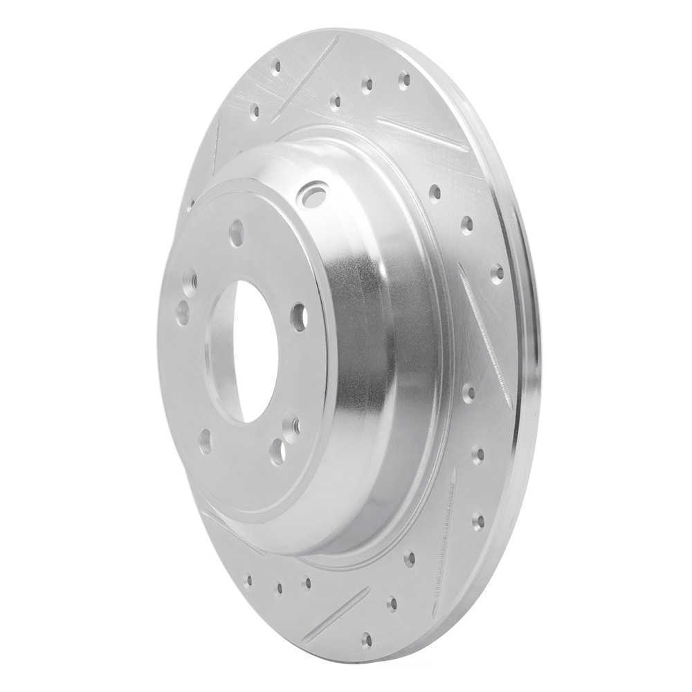Dynamic Friction Company 631-21041L DFC Brake Rotor - Drilled And Slotted - Silver
