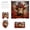 M, variant on Highland Cattle Bathroom Set Highland Cattle Print Bathroom 4-Piece Set Shower Curtain with Hooks Bath Mat Toilet Lid Cover U-Shaped Rug Waterproof Themed Decor Cattle Print Shower Curtain