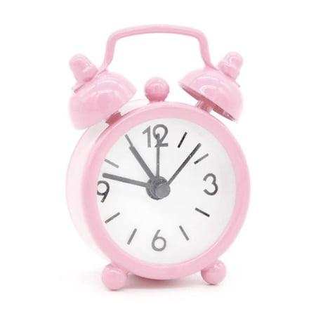 DESIGNICE 2026 New Alarm Clock Small Metal Silent Alarm Clock Portable Table Clock Quiet Wake Alarm Clock for Gentle Rising for Bedroom Office Travel