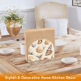 thumbnail image 6 of Yayeee Napkin Holder for Table Kitchen Paper Tissue Organization, Beige Watercolor Seashells, 6 of 8
