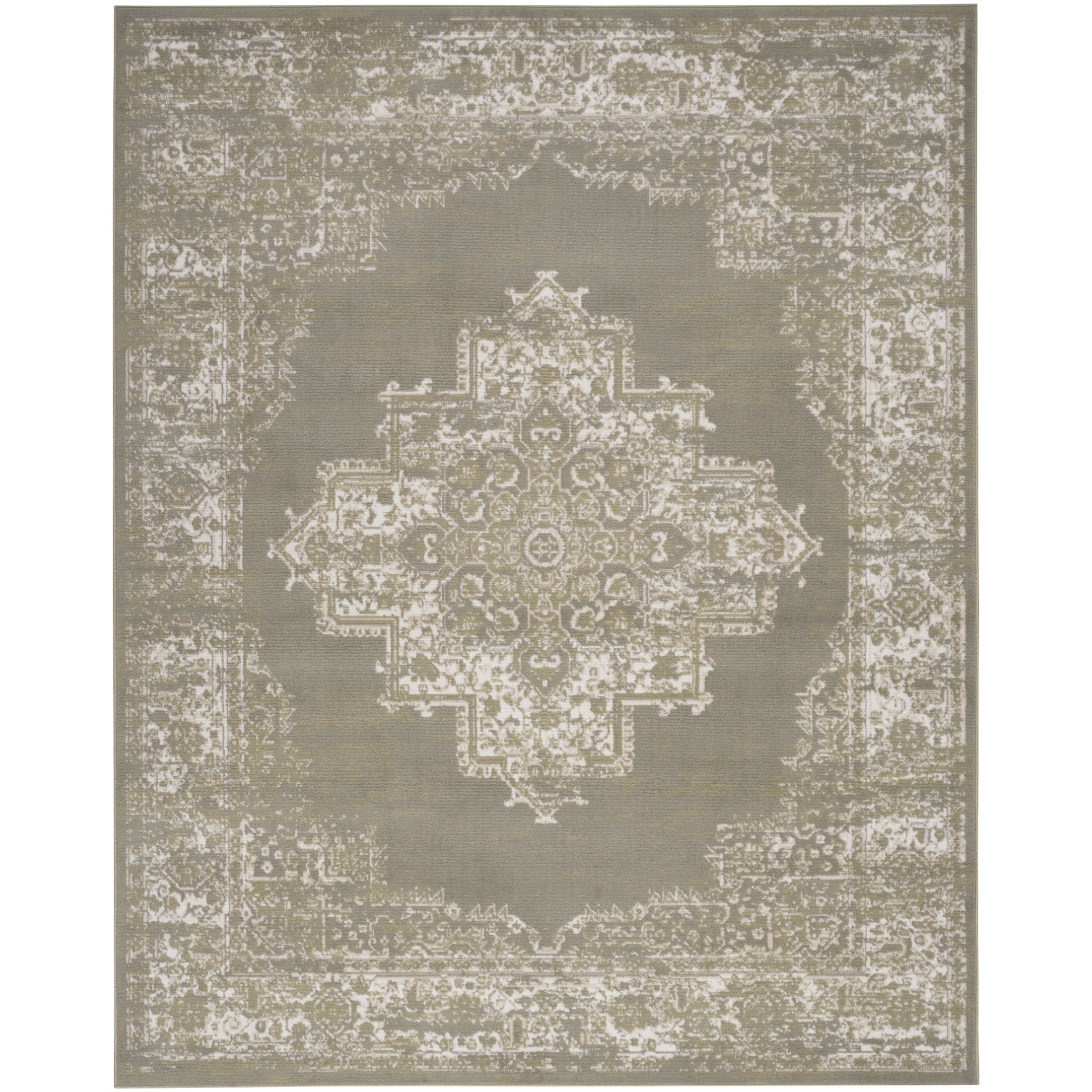 Nourison Grafix 3'9" x 5'9" Olive Vintage Indoor Rug