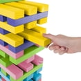 thumbnail image 3 of ¡Hola! ¡Juega! Giant Rainbow Wooden Blocks Tower Game con dados, 3 of 8
