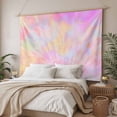 thumbnail image 3 of Rainbow Color Tapestry for Bedroom Wall Hanging Tapestry, Fantasy Colorful Ombre Swirl Ceiling Backdrop Tapestries Poster Blanket Wall Decor for Teens Room Living Room Dorm 55" x 73", 3 of 8