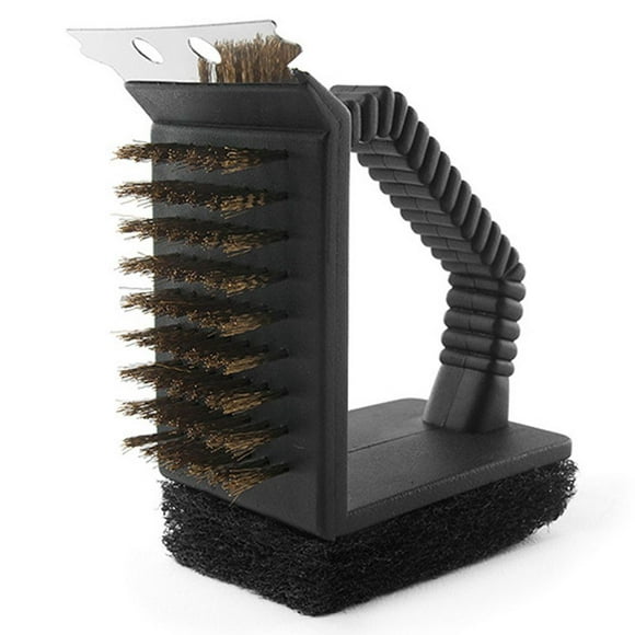 Xingzhi 3 in 1 Outdoors Grill Cleaner BBQ barbecue cleaning brush Grill Brush BBQ Triangle Copper Wire Brush