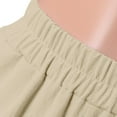 thumbnail image 6 of Womens Baggy Pants, Comdrip Women's Soft Stretch Elastic Waist Pull-on Long Trousers Lounge Trousers with Pockets Casual Pants for Women Khaki S, 6 of 9