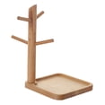 thumbnail image 4 of Bandeja de madera para guardar llaves, atractiva bandeja organizadora para anillos, artículos diversos y relojes. Pequeño, 4 of 9
