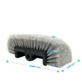 Carcarez 12" FlowThru Heavy Duty Car Wash Brush Head with Soft Bristle