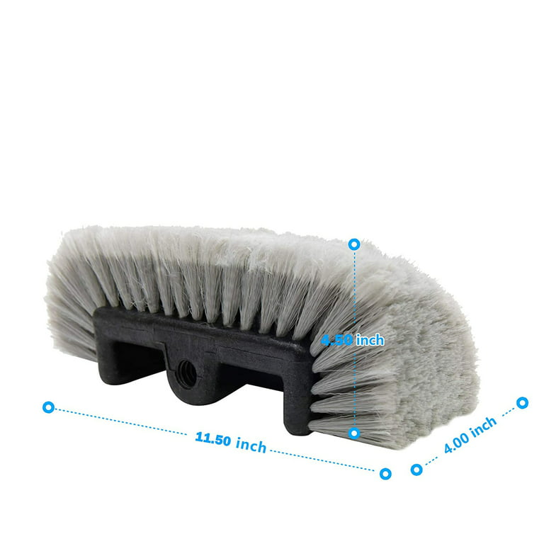 Carevas 4Pcs Detailing Drill Brush Kit Car Wash Brush Hard Bristle