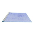 thumbnail image 2 of Ahgly Company Machine Washable Indoor Round Oriental Blue Traditional Area Rugs, 3' Round, 2 of 4