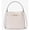 Light Cream, variant on Women's Carson Medium Pebbled Leather Convertible Bucket Crossbody Bag - Black
