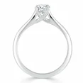 thumbnail image 3 of Aura Jewel 1.9 Ct Oval Cut Diamond Simulated Ring for Her - 14K White Gold Plated Ring for Women's - Causal Daily Wear Ring for Women's - Special Occasion Ring Women's - Bridal Diamond Jewelry, 3 of 4