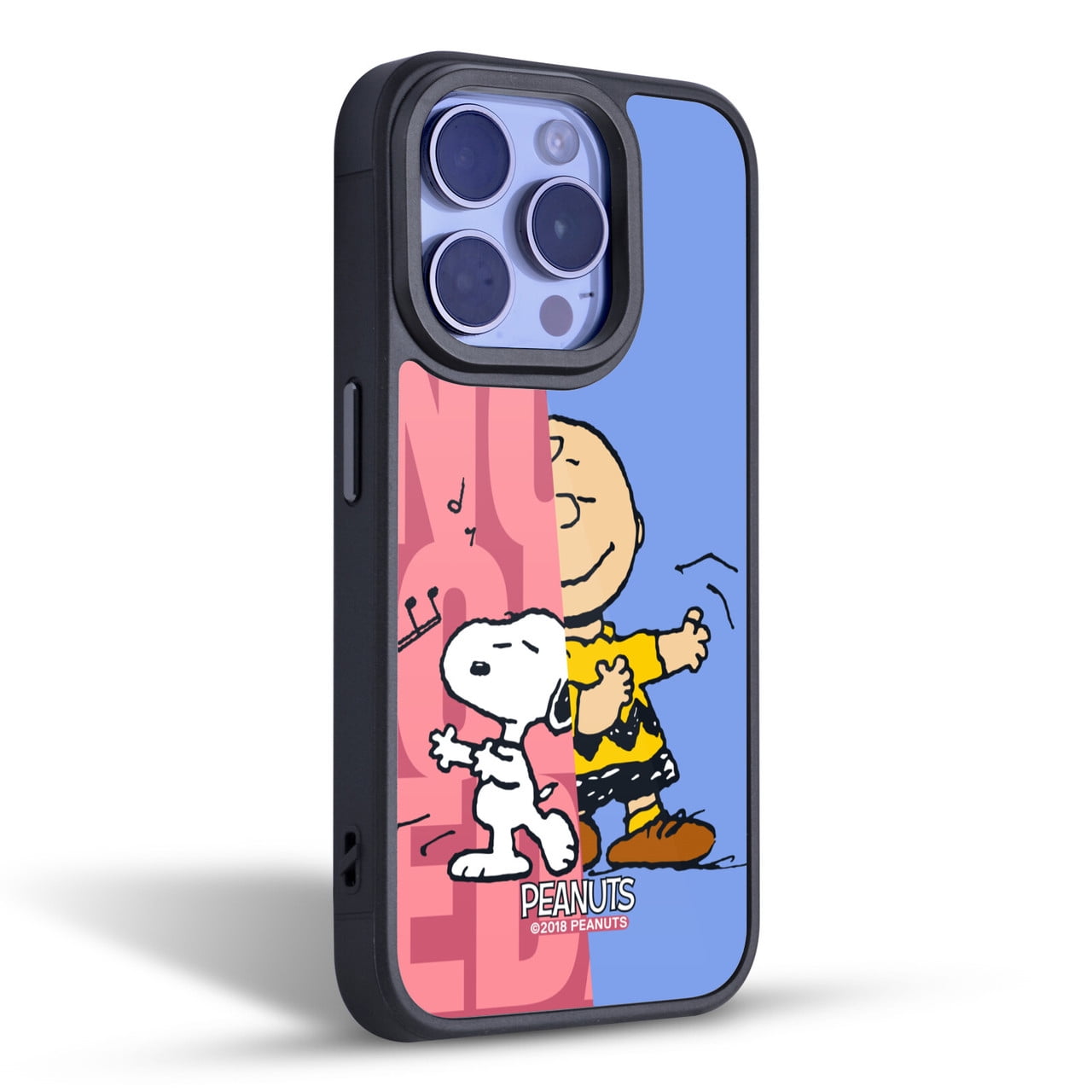 Head Case Designs Peanuts Halfs And Laughs Snoopy & Charlie Gel Armour Case For Apple iPhone 15 Pro Max