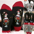 thumbnail image 3 of Spring Matching Family Christmas Socks Slippers,Men Gifts Under $5 Dollars Socks,Christmas Socks for Women,Thermal Cotton Breathable Socks Cozy Work Socks, 3 of 3