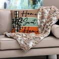 thumbnail image 2 of PEIBang Fall Pumpkin Home Sweet Home Throw Pillow Covers,18 x 18 Inch Autumn Grateful Blessed Harvest Floral Decorations for Sofa Couch, 2 of 6