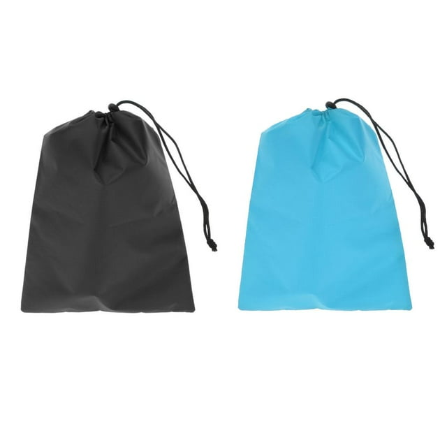 Bolsa de tela impermeable shamjiam 2 piezas Saco impermeable con cordón