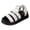 White, variant on Platform Sandals Women Soft Insole Wedge Cut out Arch Support Slides Adjustable Strap Casual Shoes for Summer Work Travel Wedding Black Size 9.5