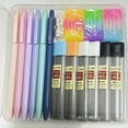 thumbnail image 2 of Pastel Mechanical Pencil and Refill Set - 6PCS Mechanical Pencils 0.5/0.7mm, 6 HB Lead Tubes, 3 Jelly Erasers, Aesthetic Stationery Kit for Students Adults, Birthday Halloween Christmas Gifts, 2 of 12