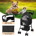 thumbnail image 2 of SHUO Y - Detachable Foldable Pet Stroller with Removable Travel Carrier, Lightweight 4-Wheel Cat Dog Walking Stroller Supports 8 Kilograms Max Load, 2 of 9