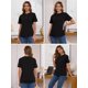 thumbnail image 4 of Camisas de lactancia Ecavus para mujer, paquete de 3 unidades, holgadas, 4 of 6