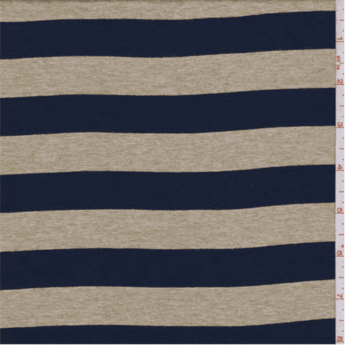 striped jersey knit fabric