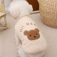 thumbnail image 4 of Bears Embroidered Winter Dog Coat, Cute Fleece Dog Sweater for Corgis and Small Breeds, Cozy Bear Print Pet Jacket for Cold Weather Walks,Holiday Dog Clothes for Indoor and Outdoor Wear, 4 of 5