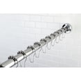 thumbnail image 2 of Kingston KSR601 Edenscape 60-Inch to 72-Inch Adjustable Shower Curtain Rod with Rings Combo in Polished Chrome, 2 of 8