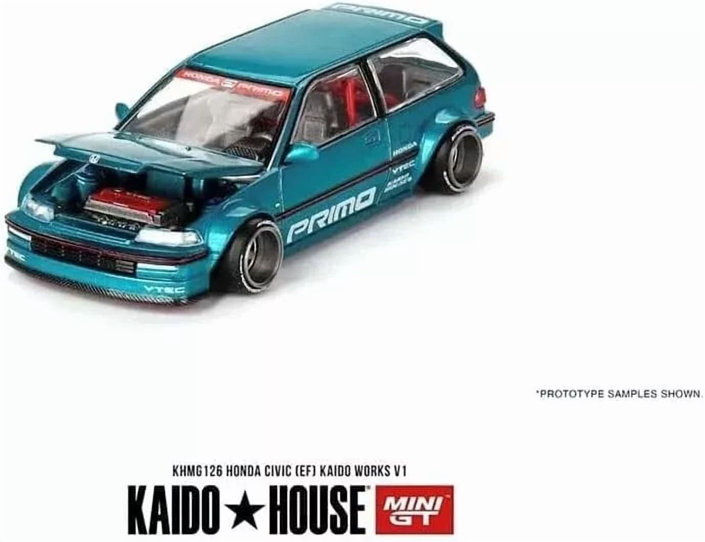 MINIGT Honda Civic EF Kaido Works V1, 1:64 Scale Diecast Model