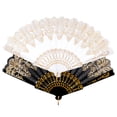 thumbnail image 4 of Fan Chinese Folding Hand Fans Vintage Style Japanese Foldable Dance Silk Retro Classic Asian Performance Belly Bouquet, 4 of 9